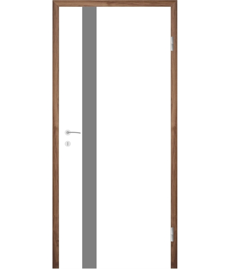 Bijelo obojena unutrašnja vrata s utorima COLORline - MODENA + R25L