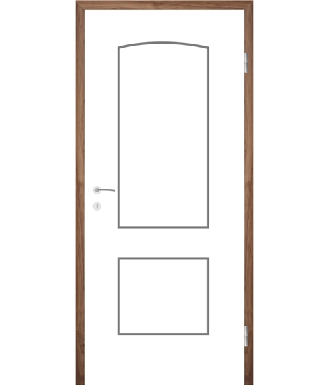 Bijelo obojena unutrašnja vrata s utorima COLORline - MODENA R14L
