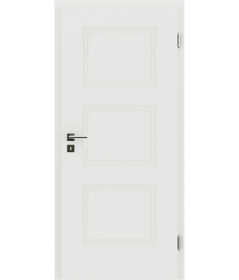 bijelo obojena unutrašnja vrata s reljefima KAISERline - R49L, bijelo obojano